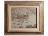 Carmelo Puzzolo, Snowfall 1987, oil on panel
