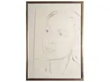 Antonio Ciccone, Portrait of Rossella Segreto Annigoni 2003, charcoal on paper