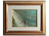 Luigi Falai, Sardinia 1970, oil on canvas cardboard