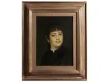 Filadelfo Simi, Female portrait, oil on canvas