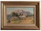 Edoardo Raimondi, View of Monte Solaro, oil on canvas