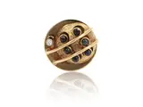 Alberto Giorgi, 'Arte Cinetica. Opera 261' 1970-1975 yellow gold, diamond and sapphire ring, size
