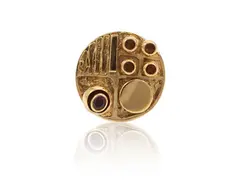 'Arte Cinetica. Opera 70' 1970-1975 ring in yellow gold and ruby by Alberto Giorgi, size, offered Nov 2024