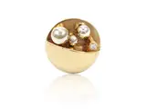 Alberto Giorgi, 'Arte Cinetica. Opera 688' 1970-1975 yellow gold ring with diamond, tremblant spherical elements