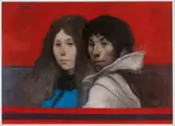 Armando De Stefano, Odette e il suo amante, 1970, Oil on canvas