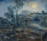 Vincenzo consagra, Paesaggio, Oil on masonite