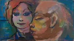 Mino Maccari, Figure, Oil on canvas