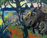 Carlo Levi, Paesaggio, Oil on canvas