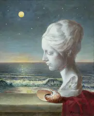 Antonio Nunziante, Nascita di Venere, 2006, Egg tempera on thick masonite