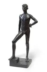 Karl Geiser, Studio su David, 1944, Bronze sculpture