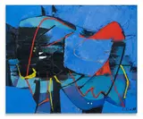 Roberto Crippa, Personaggi a maggio, 1958, Oil on canvas