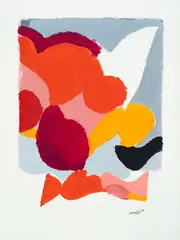 Antonio Scordia, Senza titolo, 1974, Water tempera on paper