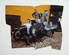 Jiří Kolář, Untitled, 1980, Froissage on paper