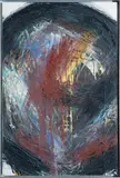 Arnulf Rainer, J Bonne, 1986, Mixed media on panel