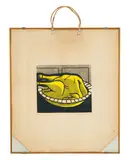 Roy Lichtenstein, Turkey Shopping Bag, 1964, Screen printing on shopping bag with handles