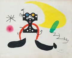 Joan Miró, Le cosmonaute, 1969, Etching and aquatint