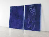 Jan Fabre, Untitled, 1988, Ballpoint ink and sandblasted glass in