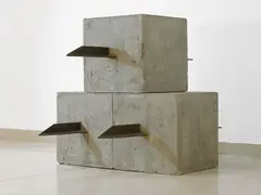Mauro Staccioli, Senza titolo, 1972, Cement and iron