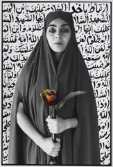 Shirin Neshat, Seeking Martyrdom from Women of Allah series, 1994, Hand-retouched gelatin silver print