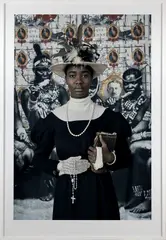 Kudzanai Chiurai, Genesis (Je n isi isi) XI, 2016, Pigment inks on premium satin photo paper inside a glass and wooden frame