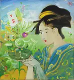 David Bowes, Untitled (Geisha), 1992, Oil on canvas