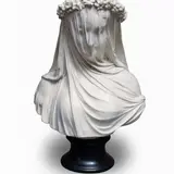 Antonio Frilli, La fanciulla velata, Alabaster sculpture
