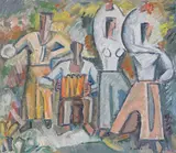 Emilio Notte, Senza titolo, Oil on canvas