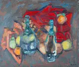 Emilio Notte, Senza titolo (Natura morta con bottiglie)