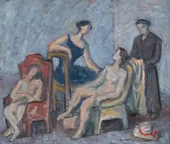 Modelle by Emilio Notte, Oil on canvas, offered Nov 2025