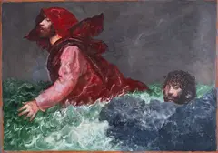 Armando De Stefano, Senza titolo, 1980, Oil on canvas board