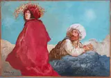 Armando De Stefano, Senza titolo, 1980, Oil on canvas board
