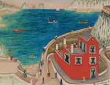 Carmelina Di Capri, Senza titolo (A Capri), 1976, Oil on canvas
