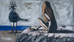 Sergio Vacchi, Un intervento, Mixed media on a lithographic basis