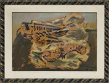 Filippo de Pisis, Morte del tacchino, 1944, Oil on cardboard