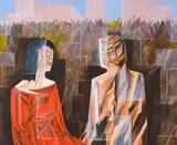 Mario Rossello, Dietro la citta, 1969, Oil on canvas
