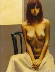 Luciano Ventrone, Nudo, 1980, Oil on canvas