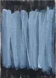 Toti Scialoja, Astrazione in verticale ed ombre in viola, 1978, Vinyl paint on cardboard