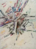 Carmine Di Ruggiero, L'urlo, 1960, Oil on canvas