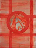 Domenico Bianchi, Senza titolo, 1997, Pigments on silver on canvas paper