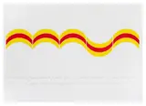 Sergio Lombardo, Progetto per strisce ondulate extra, 1965, Collage on canvas paper