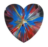 Heart by Damien Hirst, 2009, Acrylic on paper, offered Nov 2025