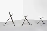 Marcelo Cidade, Libertè - Egualitè - Fraternitè, 2010, No.3 iron sculptures composed each of No.3 pig’s feet