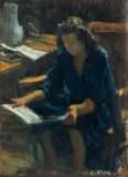 Eugenio Viti, Vincenzina (The model), oil on canvas