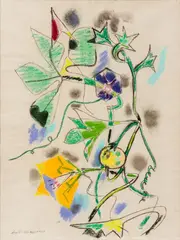 Germination by André Masson, 1949, Mixed media on Strathmore Artist paper, offered May 2025