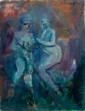 Mino Maccari, Untitled, Oil on canvas