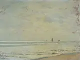 Domenico De Bernardi, Mattino sul mare, 1941, Oil on board