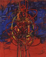Spirale by Roberto Crippa, 1957, Oil on panel, offered May 2025