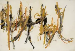 Untitled by Achille Perilli, 1957, Charcoal, offered May 2025
