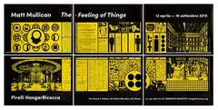 Matt Mullican, Subway Poster for the Feeling of Fhings, 2018, Four-color digital print on blue back paper