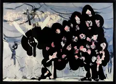 Alessandro Pessoli, Senza titolo (agnello), 1997, Ink and watercolor on paper